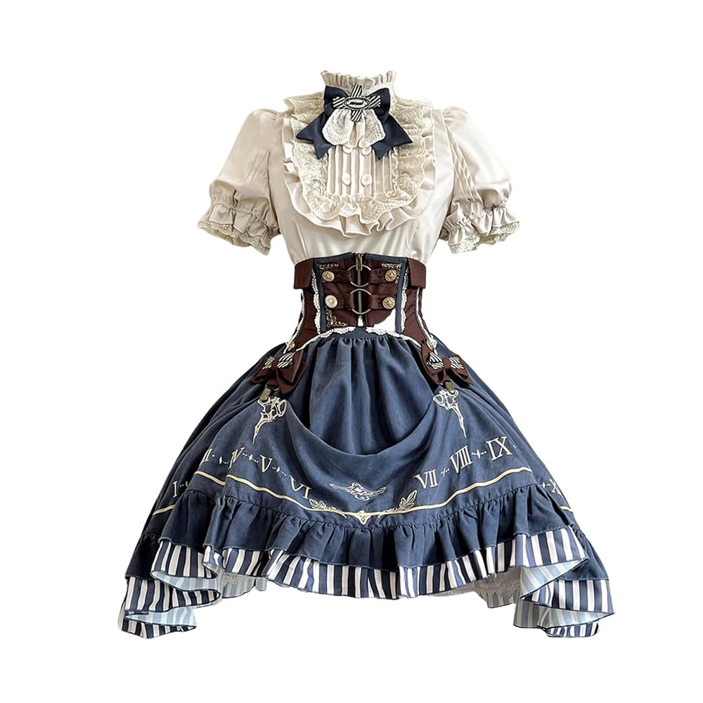 Amazon.co.jp: [ボズとガルヤ] ミリタリー ロリータ ワンピース